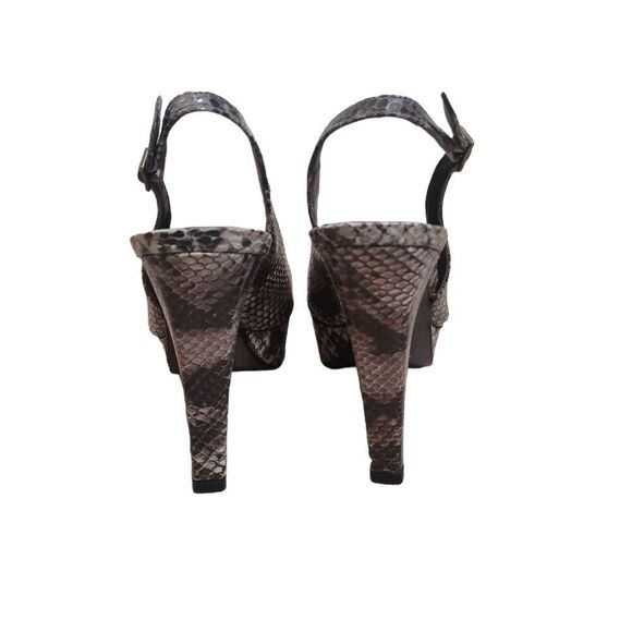 Stuart Weitzman Snakeskin Slingback Platform Heel - Picture 4 of 8